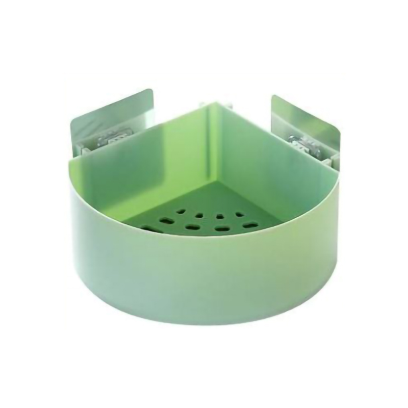 Kitchen And Bathroom Drain Storage Basket Durable Drainage Rack Sponge Storage Bracket Wall-mounted Corner Free Punching Finishi: 07
