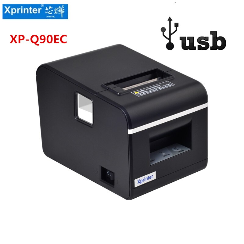Xprinter Q90EC Thermal Receipt Printer Bluetooth POS Printer Print 20mm-58mm USB/LAN Bluetooth port: USB / US plug