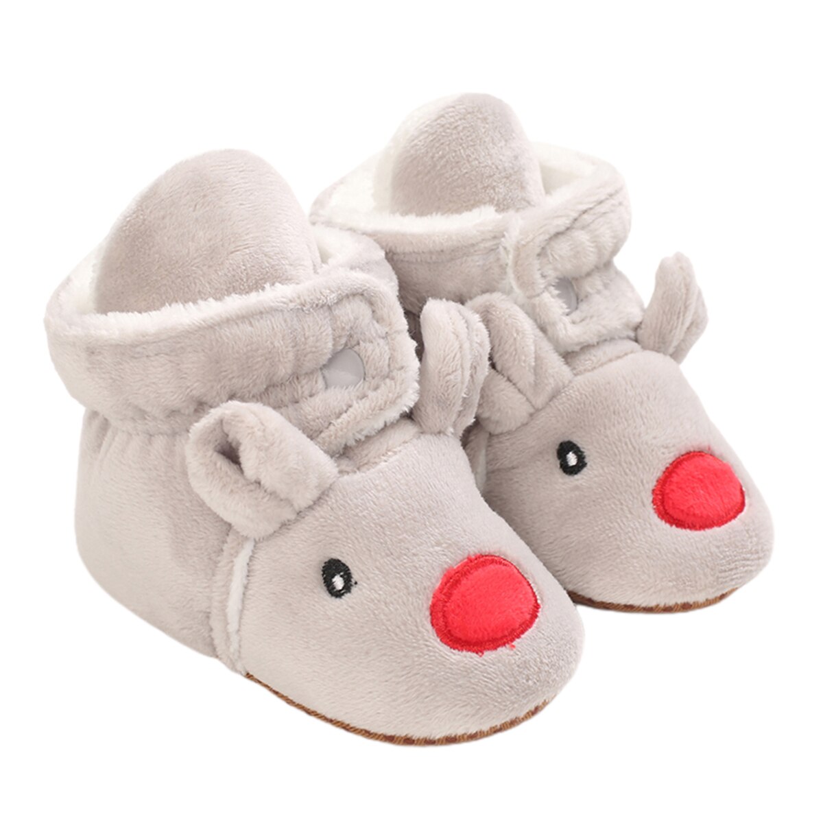 Schattige baby cartoon dieren laarsjes zachte zool pluche pantoffels peuter eerste loopjes met antislip houden warm comfortabele onderkant