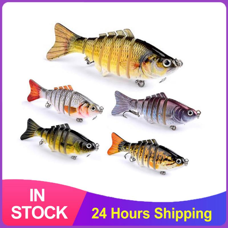 10Cm/15.5G Winter Vistuig Bionische Zwemmen Harde Aas Sinking Wobblers Vissen Lokt Jointed Crank Aas Harde kunstmatige Aas