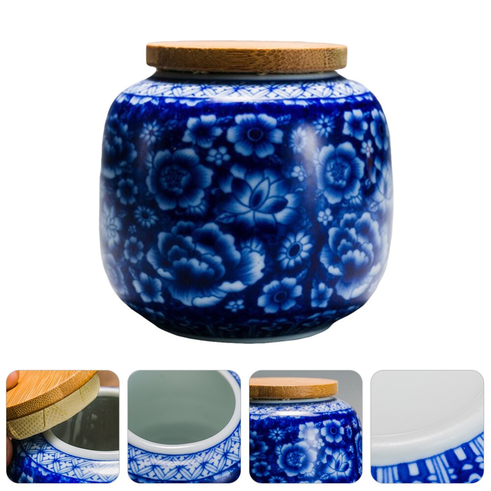 230ML Ceramic Tea Canister Sealing Tea Pot Storage Tank Tea Storage Pot