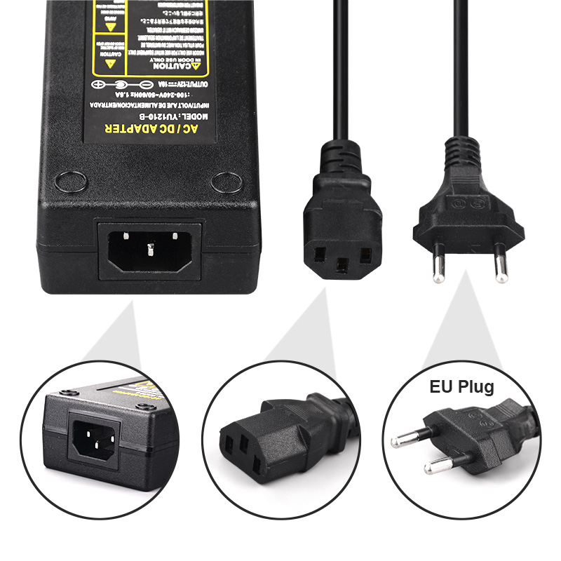 Adaptador de fuente de alimentación DC 5V 12V 24V, transformador de iluminación 1A 2A 3A 5A 6A 8A 10A, convertidor de AC100V-240V, cargador para tira LED CCTV