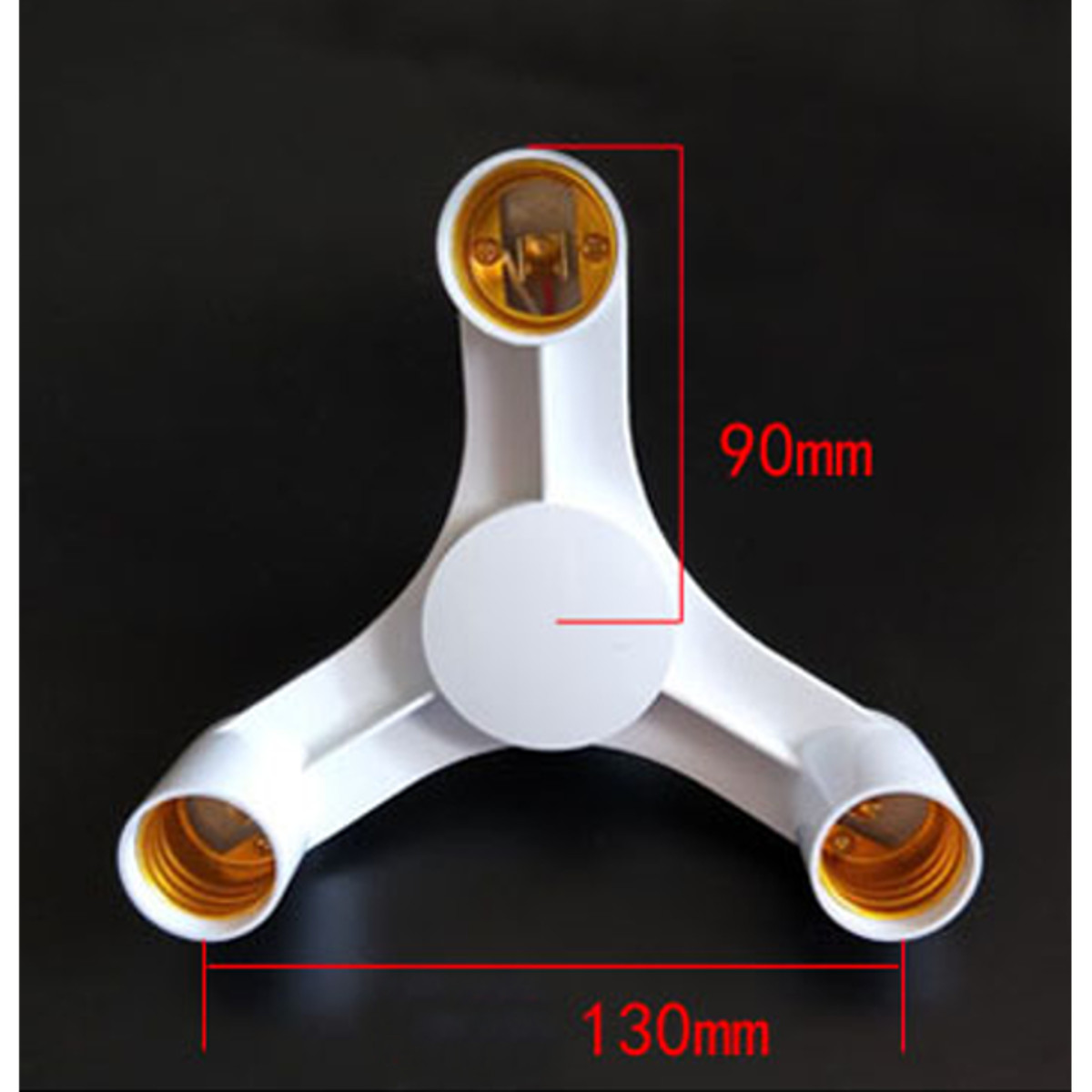 3 In 1 E27 Licht Lampe Birne Adapter Konverter Splitter Lampe Halter Konverter LED Glühbirne Adapter Kupfer Kontaktieren Adapter