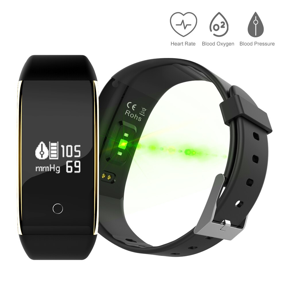 Ip67 stegräknare vattentät löpsport tracker steg  v9 pulsmätare räknare promenad fitness armband armband