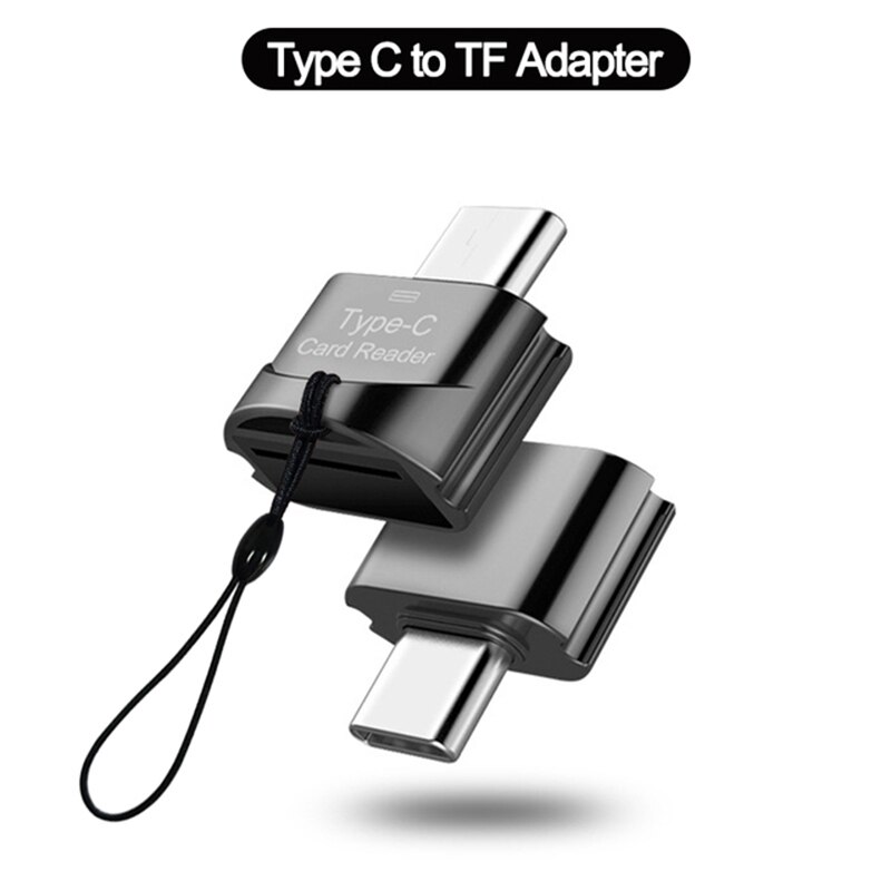 Convertitore di cavo da maschio a USB femmina di tipo C per telefono cellulare 2in1 connettore da Micro usb a USB adattatore OTG per laptop U Disk Mouse: Type C-TF Gun