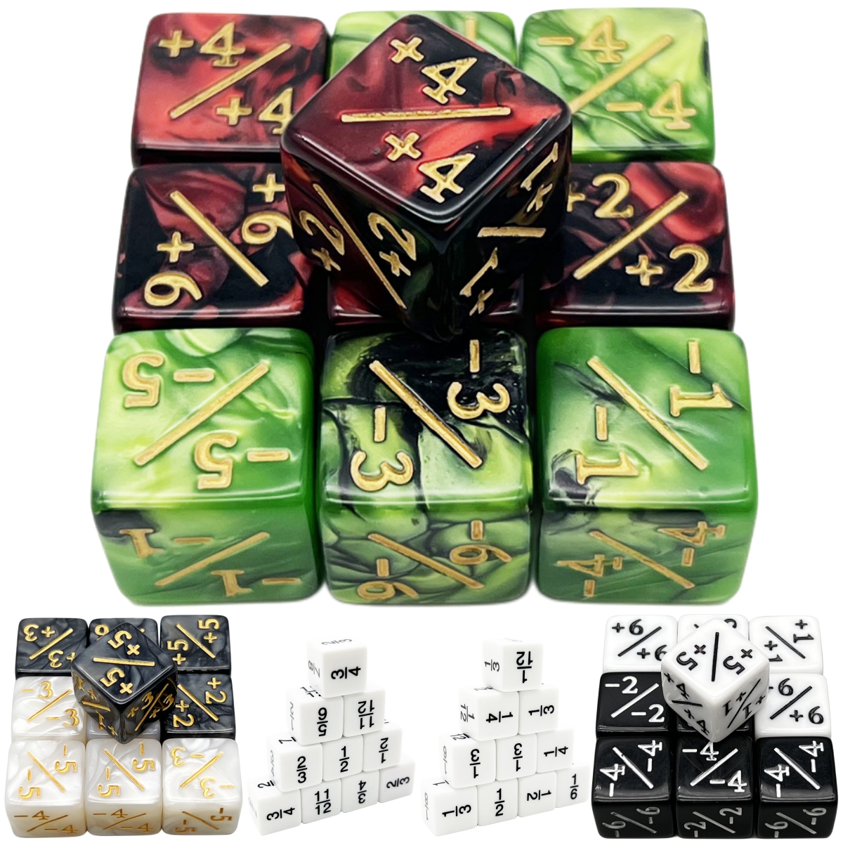 Dados D6 compatibles con accesorios de juego de cartas, dados de fichas, contadores de dados, 10 piezas