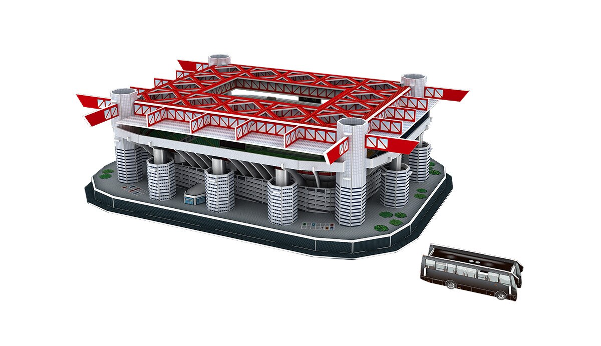 Puzzle classico fai da te Puzzle 3D stadio di calcio mondiale parco giochi di calcio europeo assemblato modello di edificio Puzzle giocattoli per bambini: 113