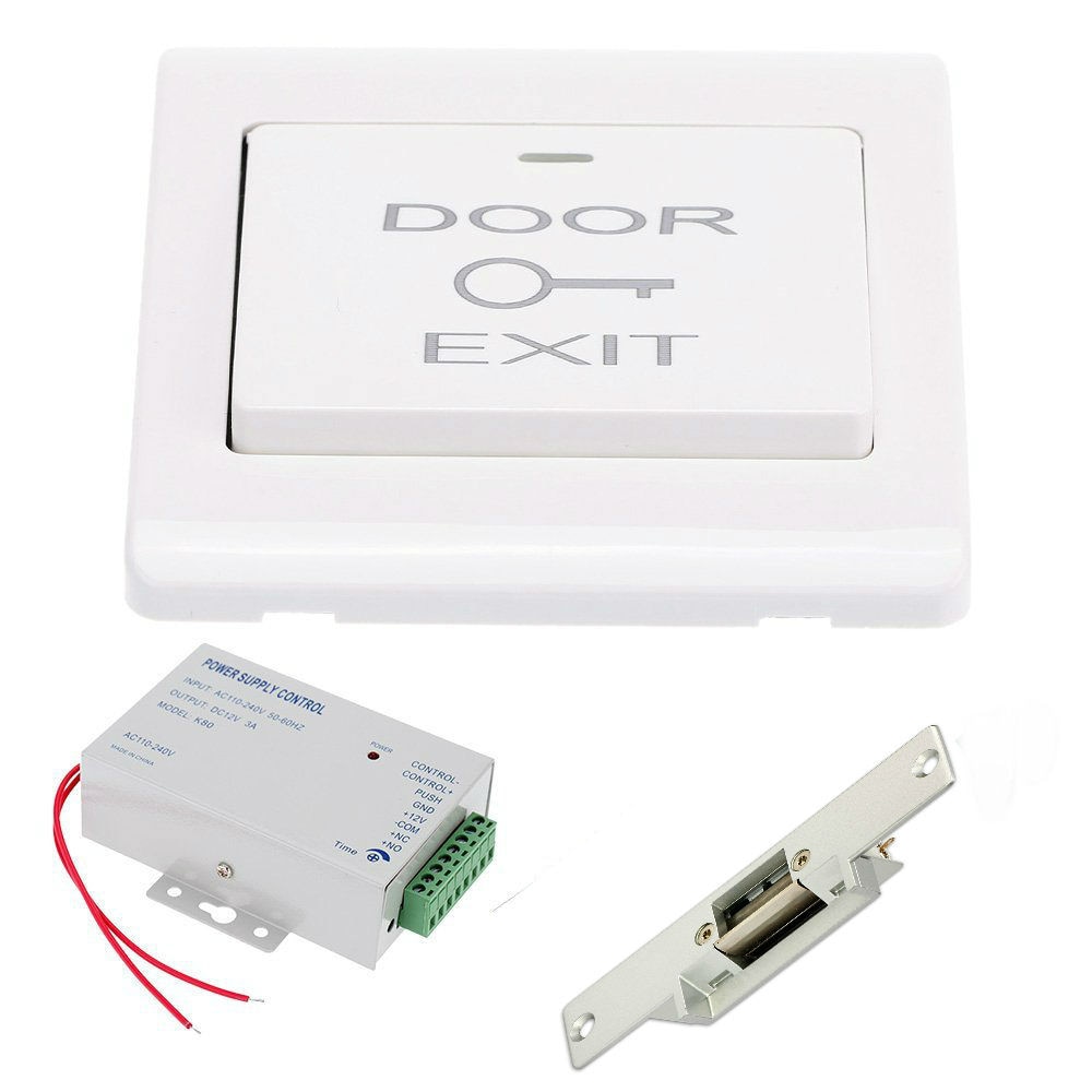 Access Control Electric Magnetic Door Lock 180KG 350lbs 12V Electric Lock Holding Force