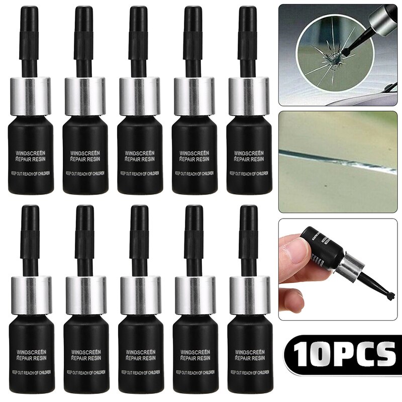 Auto Auto Voorruit Reparatie Kit Glas Crack Hars Sealer Voorruit Herstellen Fix Set Driehoekige Voorruit Reparatie Kit