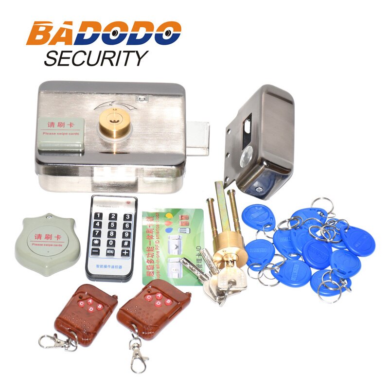 Elektronische RFID Tor Schloss/Clever Türöffner sperren Magnetischen Induktion Tür Eintrag Zugriff Kontrolle System y 15 Schild Fernbedienung Kontrolle: Bausatz6