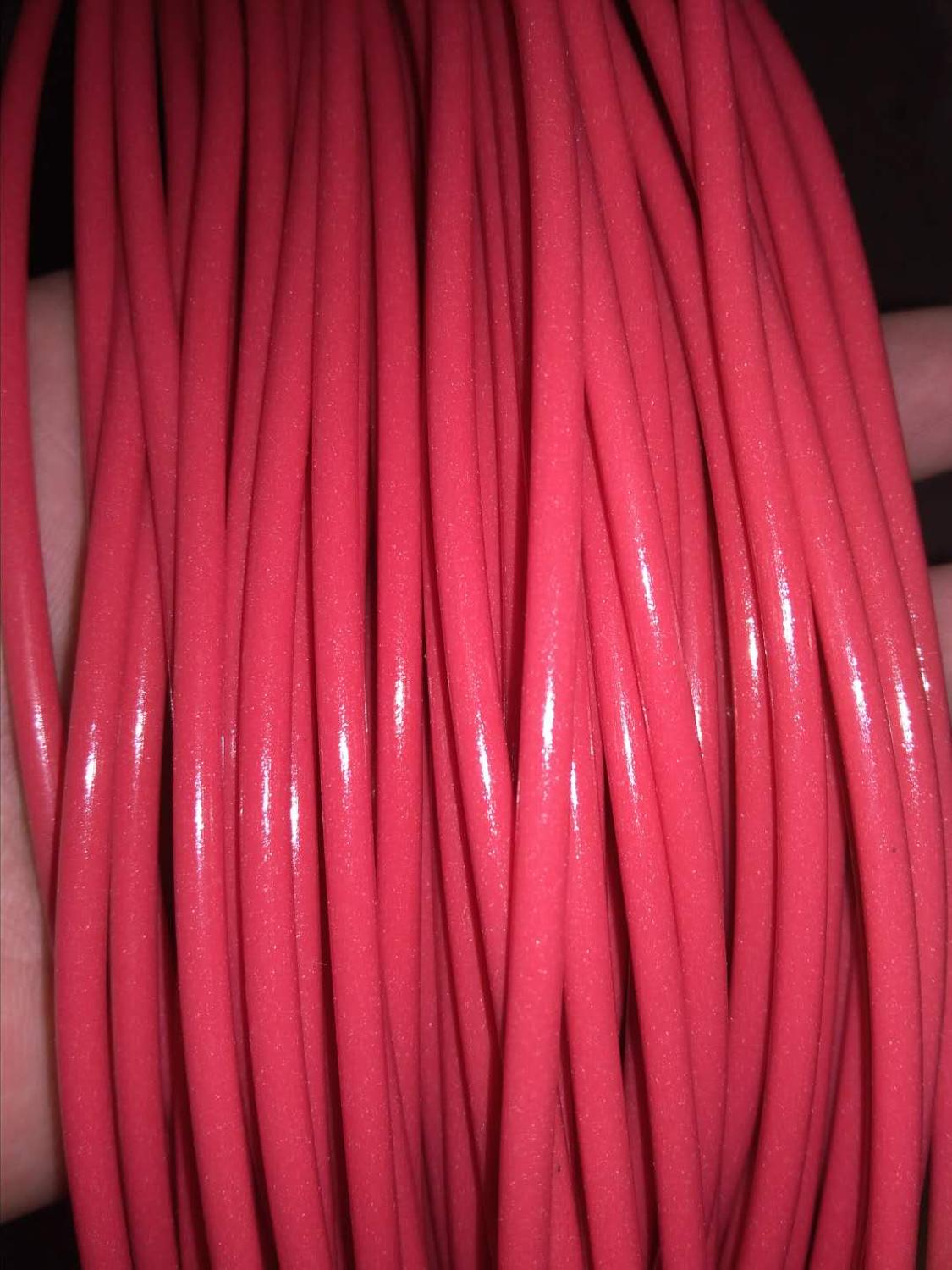 Ratán de plástico de tejido de mimbre sintético de caña circular hueca de 10 metros para tejer y reparar mesas de sillas: Rojo rosado