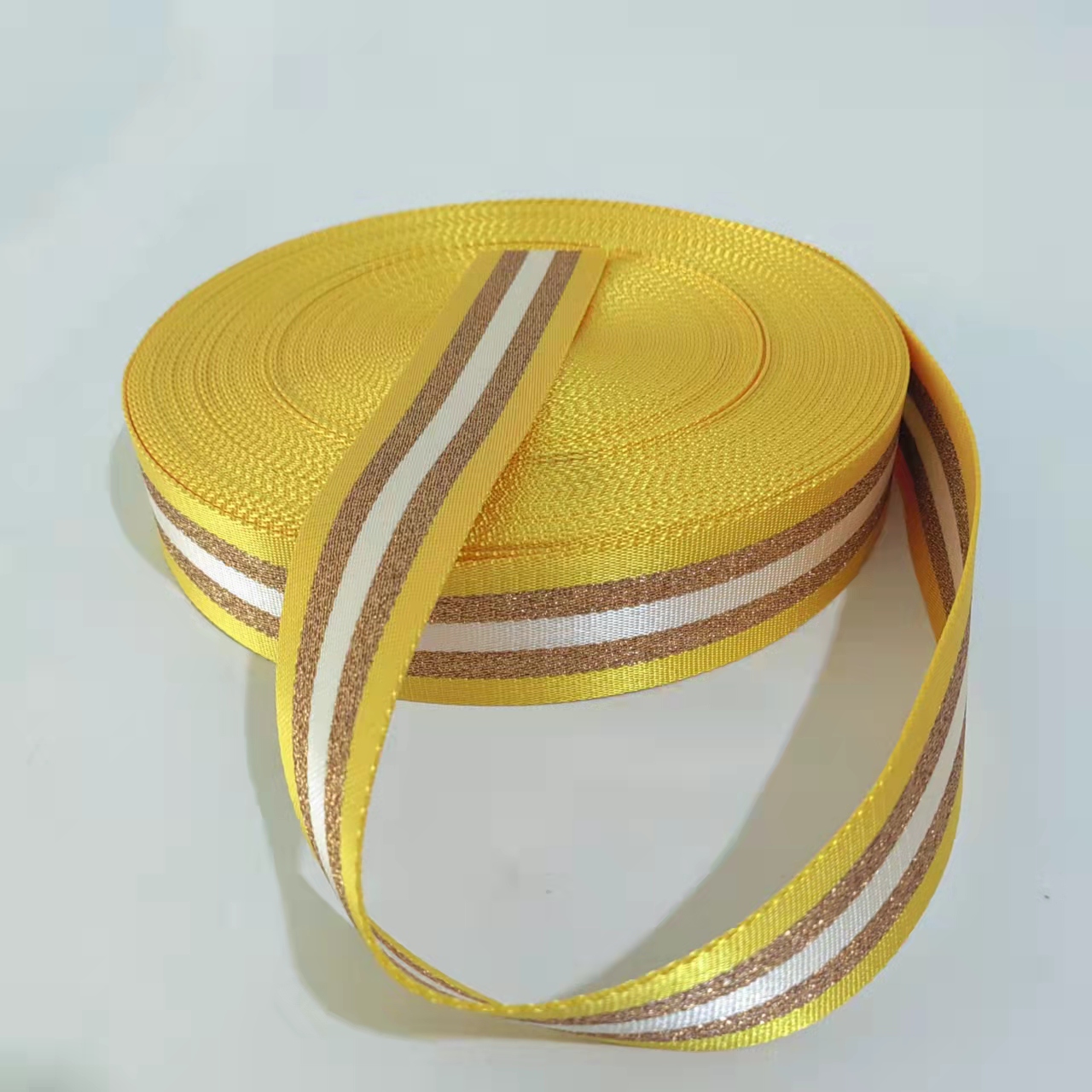 5-metrowa szeroka 5cm taśma saszetka do paska wstążka do tekstylia do DIY pasek ozdobny akcesoria do szycia: yellow A