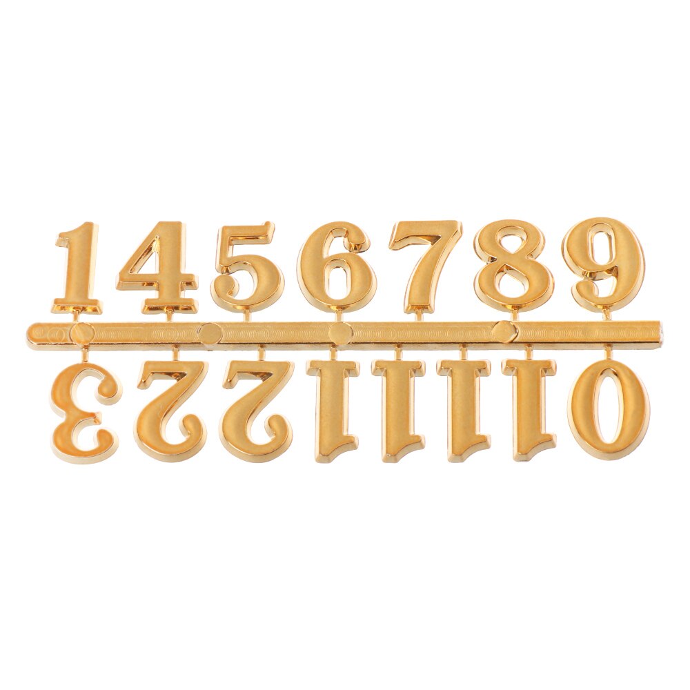 1 Set Quartz Clock Numerals Accessories Arabic Number Roman Numerals Clock Parts Handmade Material Restore Digital Repair Tools: green