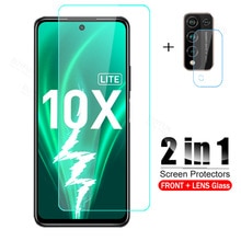 2in1 Gehard Glas Voor Huawei Honor 10X Lite Case Camera Beschermende Glas Voor Xonor 10X Licht Lait Honor10X Lite Protector film