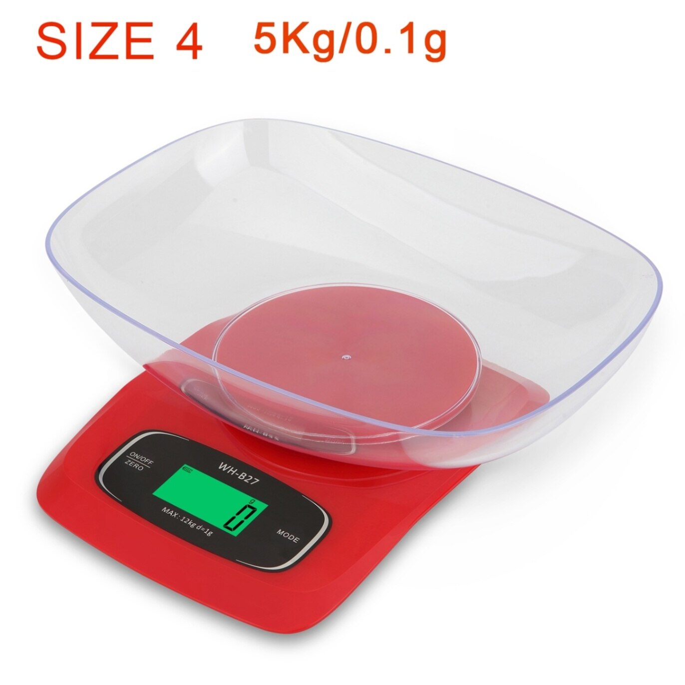 Electronic Kitchen Scale LED Display Screen Household Bake Accurancy Efficient High Range Big Bowl Multipurpose Scale: SIZE 4