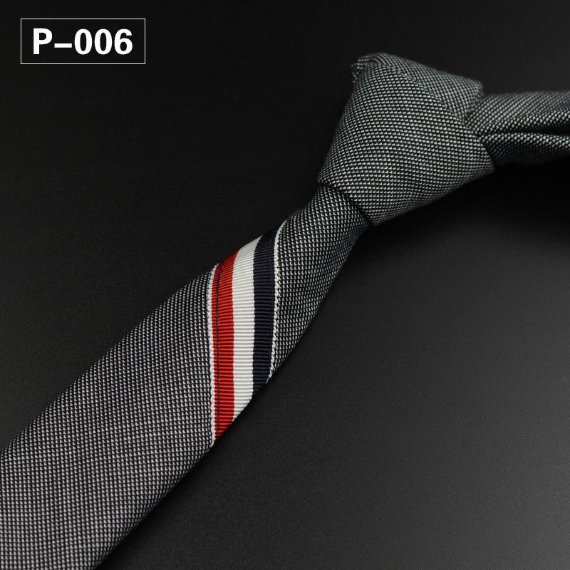 Novo 5cm laços para o homem clássico listra sólido algodão vintage gravata negócios festa de casamento gravatas festa jacquard laços para o homem: 006