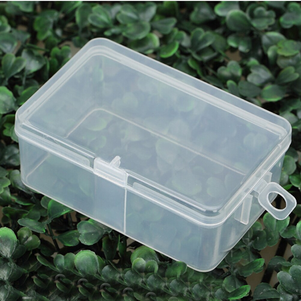 Home Storage R555 Rectangular Small Box Plastic Box Clear Plastic Transparent Packaging Box Packing Box With Cover Hook