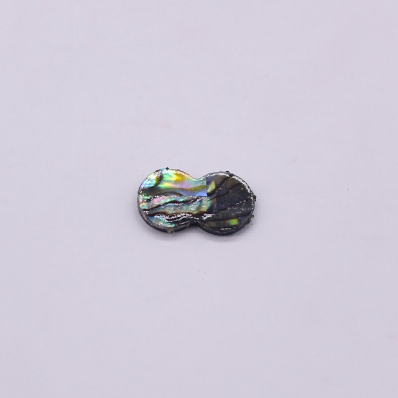 10 stuks oorbellen met natuurlijke abalone schelpen, liefdesringen met cabochon kralen en een platte achterkant, doe-het-zelf sieraden maken  c49: 10 hulu 1.3 x 0.8cm