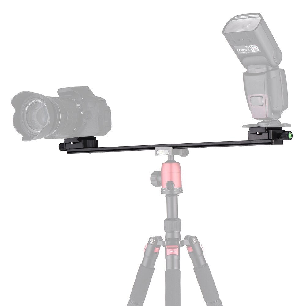 Andoer PU-480 Estesa Doppio QR Piastra A Sgancio Rapido Per La Macchina Fotografica Canon Nikon Sony Staffa Rintraccia Slider per Treppiede Ballhead