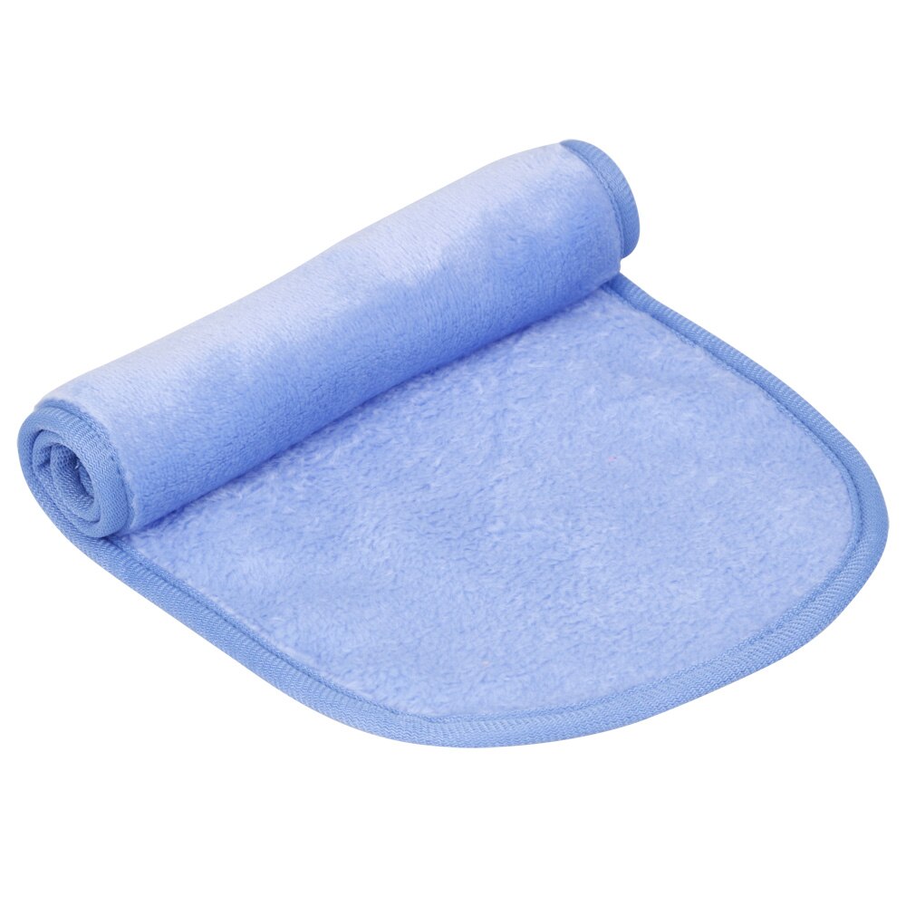 10 stk/parti genanvendeligt makeup håndklæde ansigtsrengøringshåndklæde mikrofiber makeupfjerner makeupfjerner servietter behøver ikke renseolie: Blå