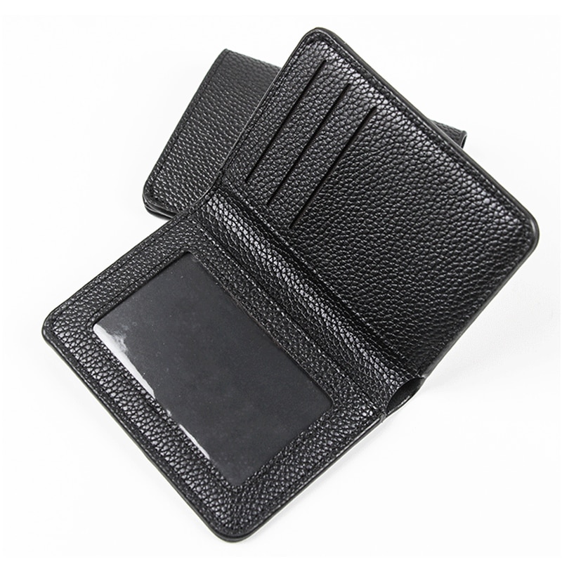 2022 Style Mini Thin Men Wallet Card Holder Men&#39;S Purse Coin Pouch Card Holder Short Vertical Pu Leather Wallet