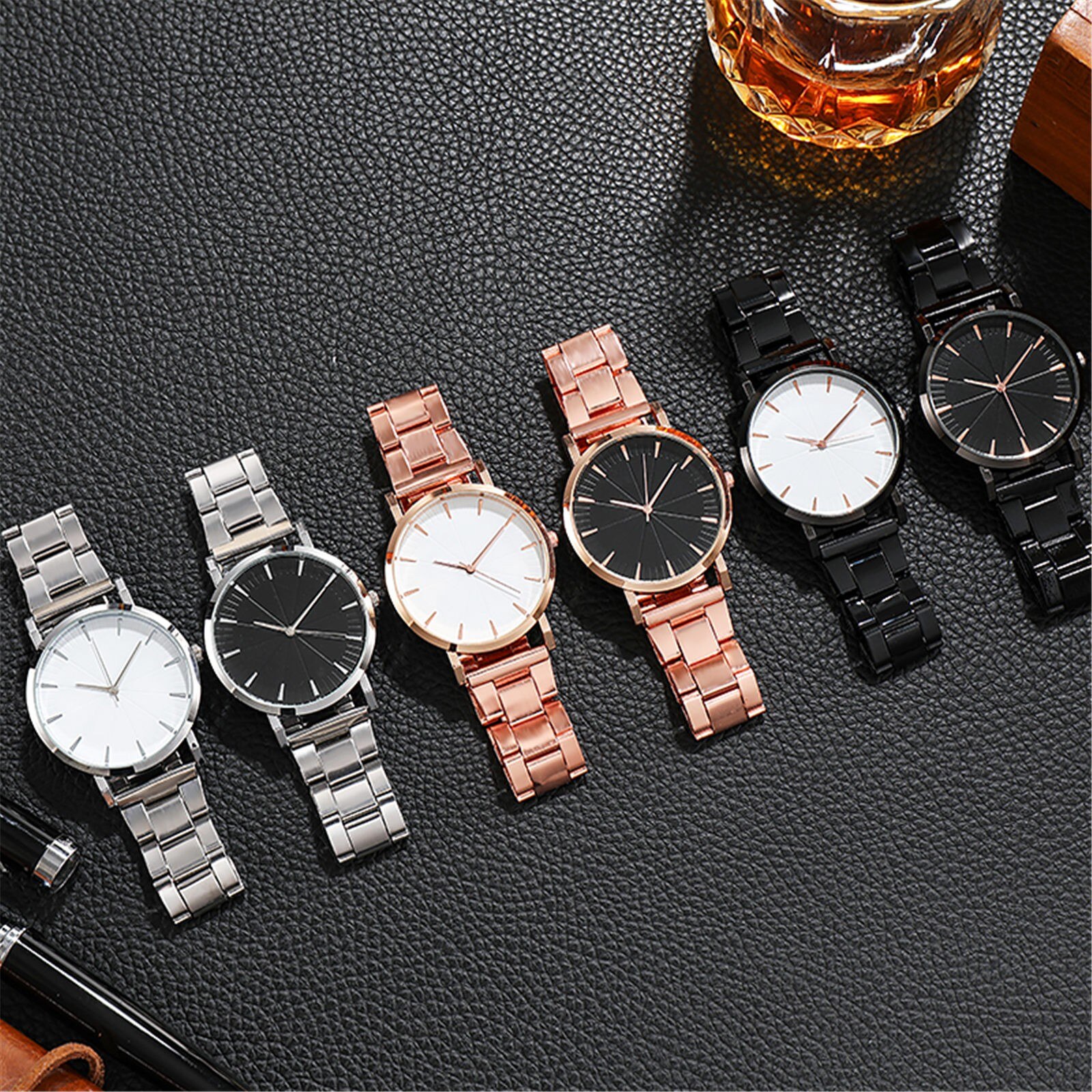 Rvs Heren Horloge Band Horloge Heren Horloges Business Mannen Quartz Horloge Relogio Masculino