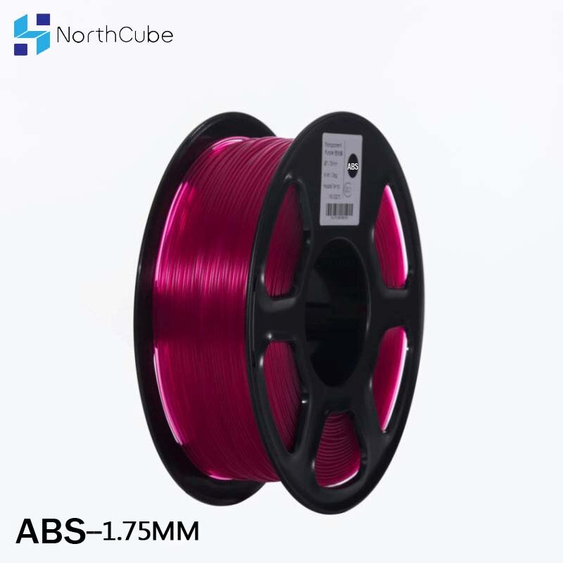 Northcube filamento para impressora 3d, filamento para impressora 3d, 1.75mm, 1kg, materiais de impressão, 3d, plástico, impressão, transparente, violeta, roxa