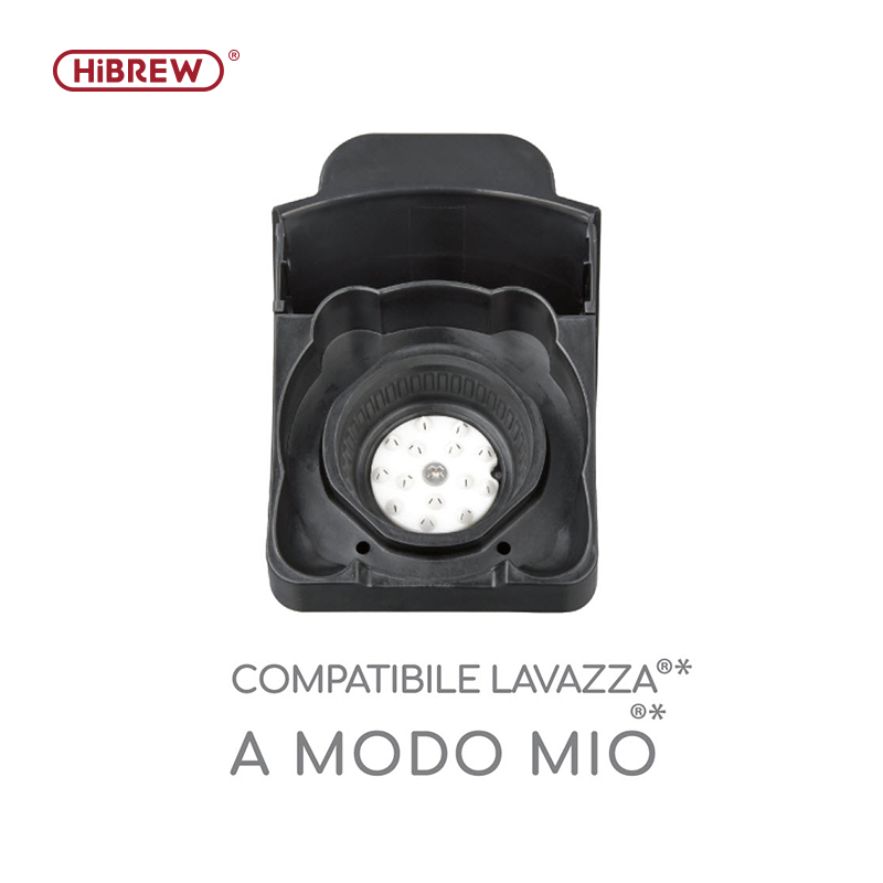 HiBREW H2A & H2B macchina da caffè capsula adattatore sistema parti per Nespresso o Dolce gusto o caffè macinato o ESE baccello o Caffitaly