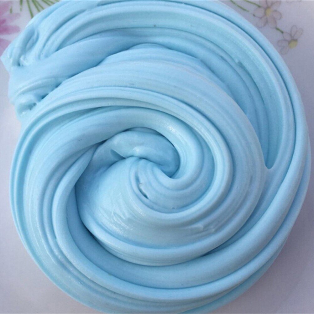 Colorful Sludge Cotton Mud to Release Clay Toy DIY Slime Clay Fluffy Floam Slime Scented Stress Relief No Borax Kids Toy: blue