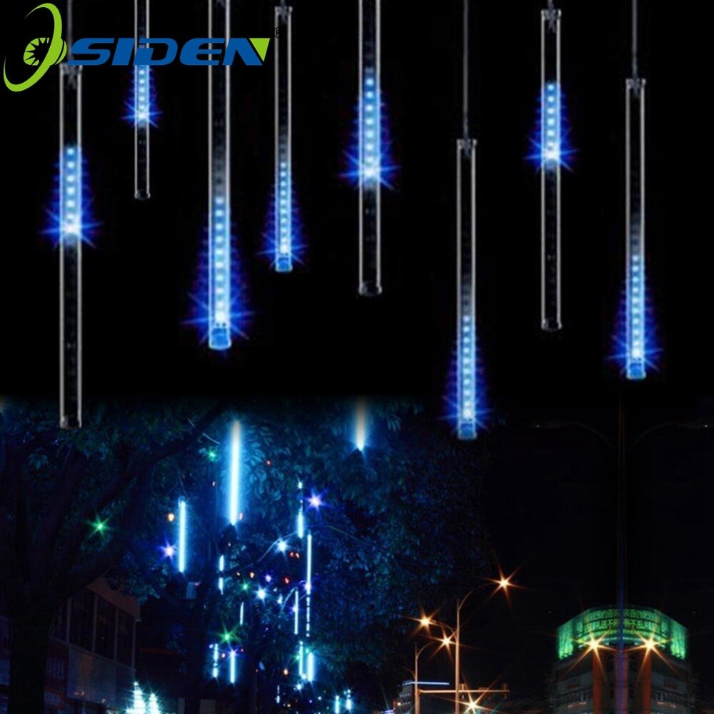 LED Meteor Shower Rain Lichten 20CM 30CM 50cm 8 Tube/set LED Kerst Wedding Garden Decoratie string Light 110 V/220 V