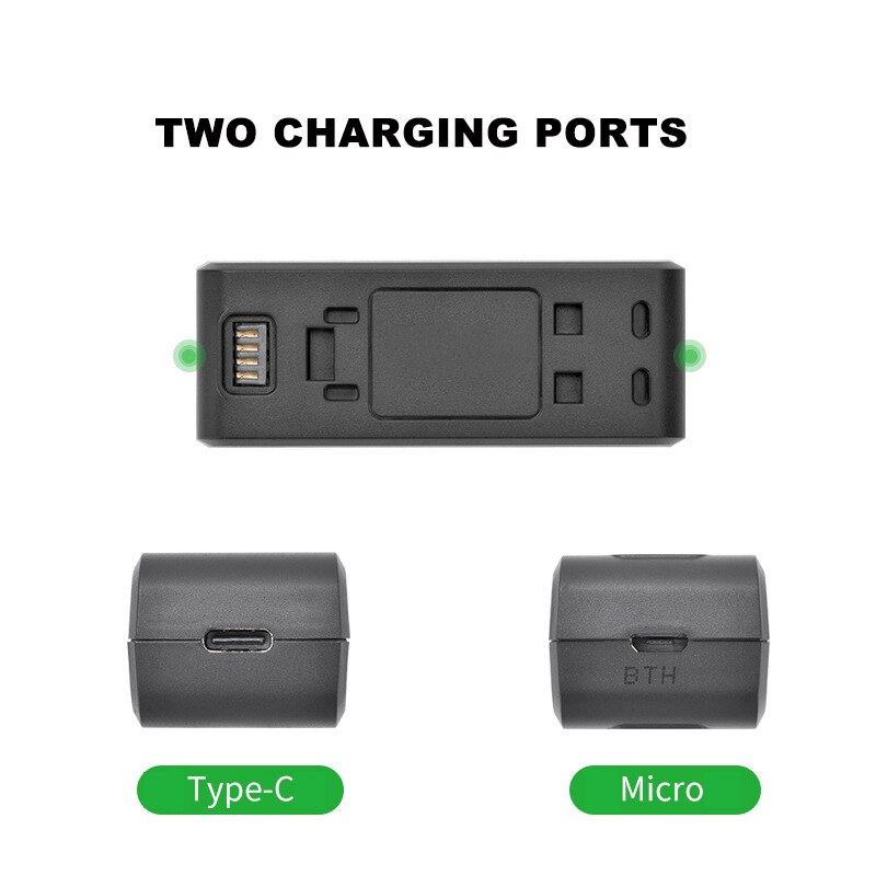 Insta360 ONE R Dual Battery Charger - Fast Charging Hub with Micro USB & Type-C Port