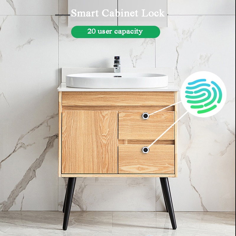 Biometric Fingerprint cabinet lock Zinc alloy 20 users USB Lithium battery Drawer/showcase/Office File/Cupboard locker