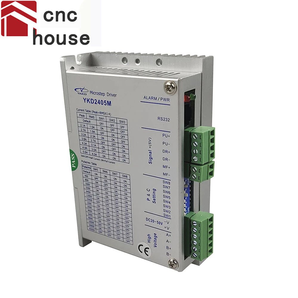 Oorsprong Yako 32 Bit Dsp Digitale Stepper Driver YKD2405M 2 Fase Stap Drive DC20-50V 4.0A Driver Voor 42-86mm Flens Stappenmotor