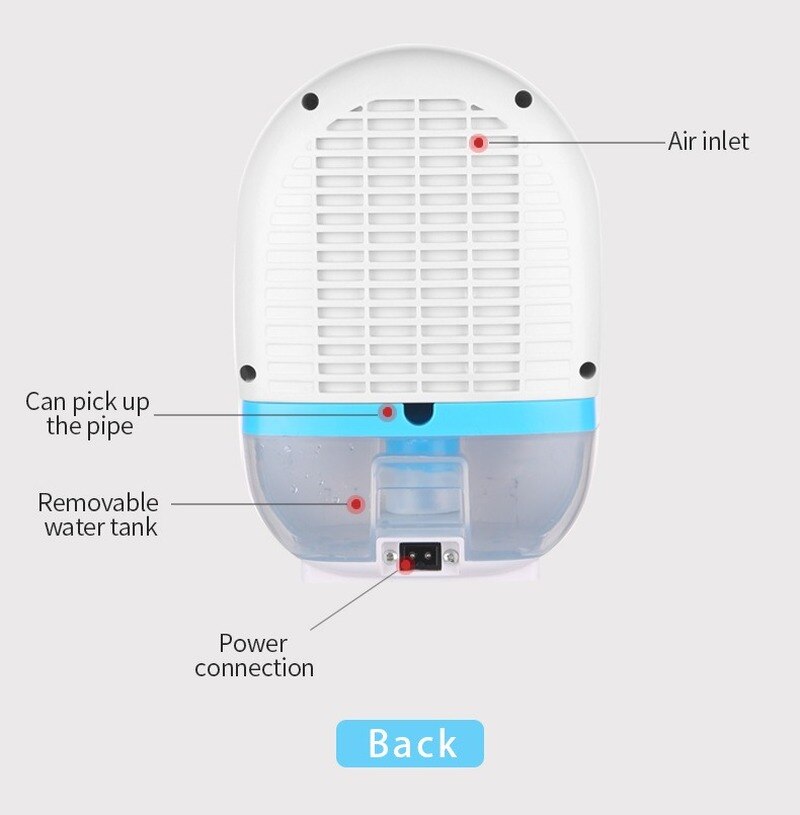 Semiconductor Dehumidifier Mini Portable Home Air Dryer Desiccant Moisture Absorber Low Noise Cabinet Dehumidifier