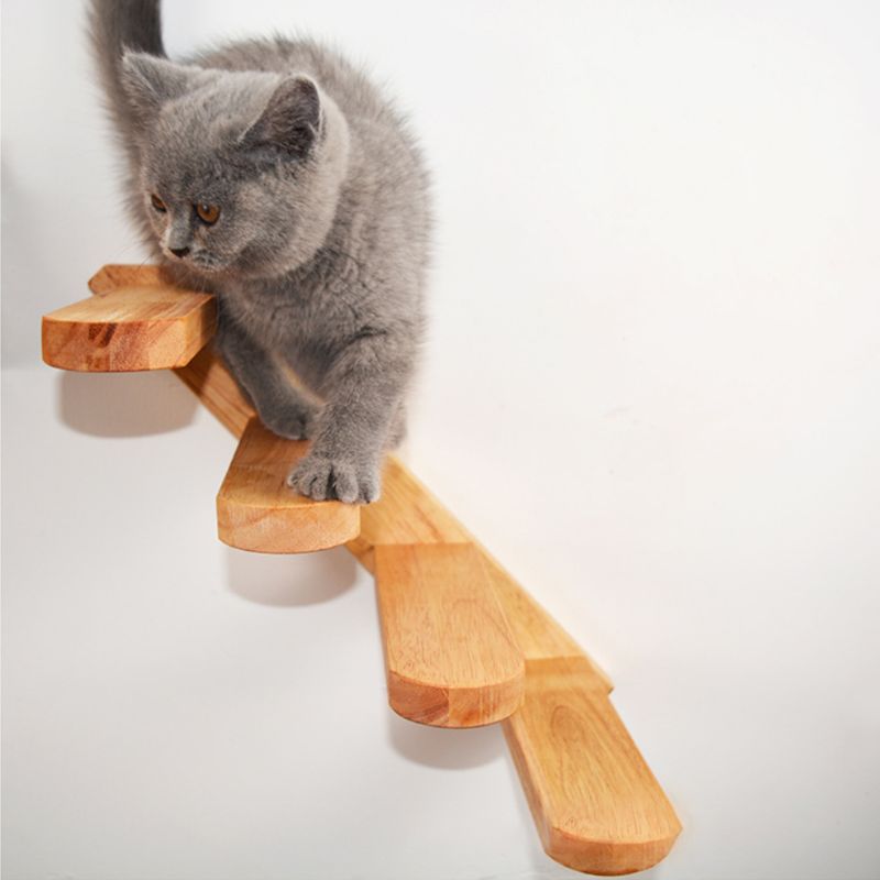 Wall Mounted Cat Climbing Ladder Cat Climbing Frame Pet Furniture Play House
