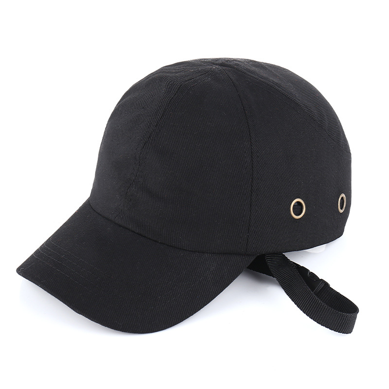 Hard Hat For Workwear Head Protection Top 6 Holes Bump Cap Work Safety Helmet ABS Inner shell Baseball Hat Style Protective: black