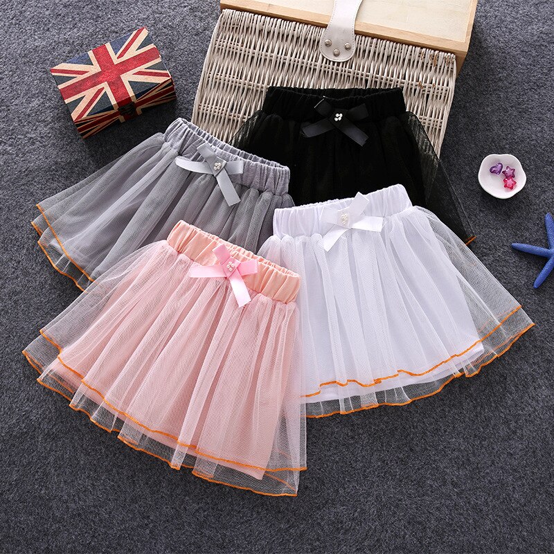 girl skirts Classic Lace body black white girls tulle skirt pettiskirts Children's Clothing 5-9 year