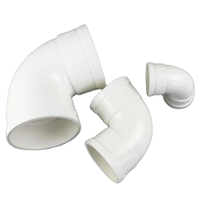 PVC White Drain pipe 90 degree Elbow Inner diameter 50-200mm drain pipe fittings fittings connector Kitchen Drain Fittings 1 Pcs