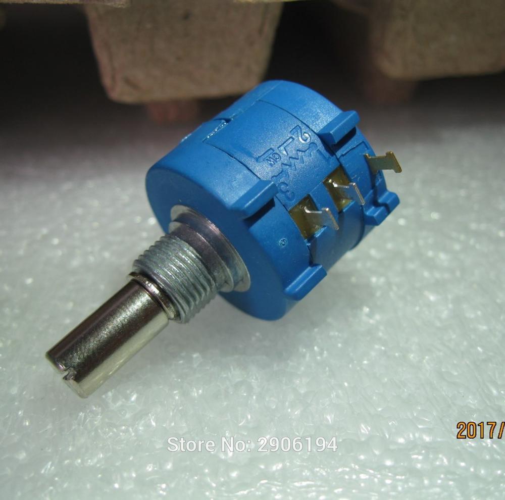 3590s-2-201L 3590s 200 ohm potentiometer switch 10 ring precision adjustable resistor multi turn potentiometer