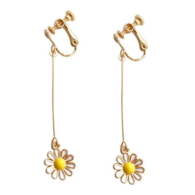 Libre coréen personnalité Daisy boucles d'oreilles ethnique fleurs boucles d'oreilles filles mignon boucles d'oreilles femmes bijoux Brincos usine: B