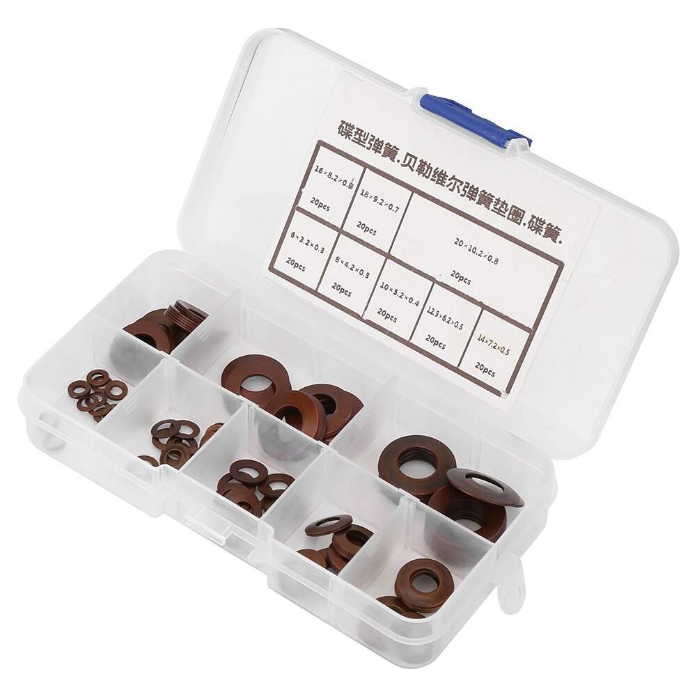 8 Types Belleville Compression Spring Disc Washer Gasket Disc Spring v