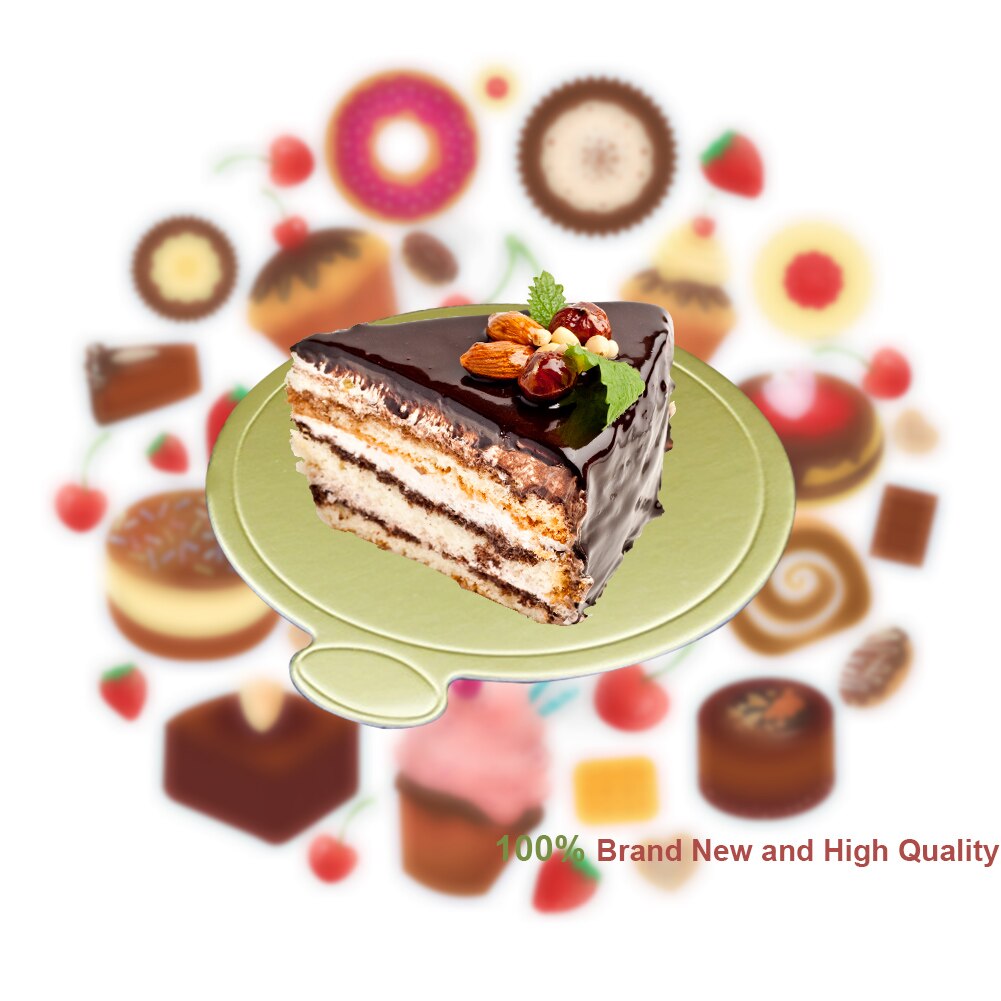 100pcs 80mm Round Cake Base Disposable Paper Coasters Practical Cupcake Board Portable Serve Bases for Cake