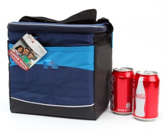 Branded big kapazität thermische klapp kühltasche picknick mittagessen box isolierte kühle handtaschen eis pack fahrzeug isolierung thermo taschen: blue 9 CANs