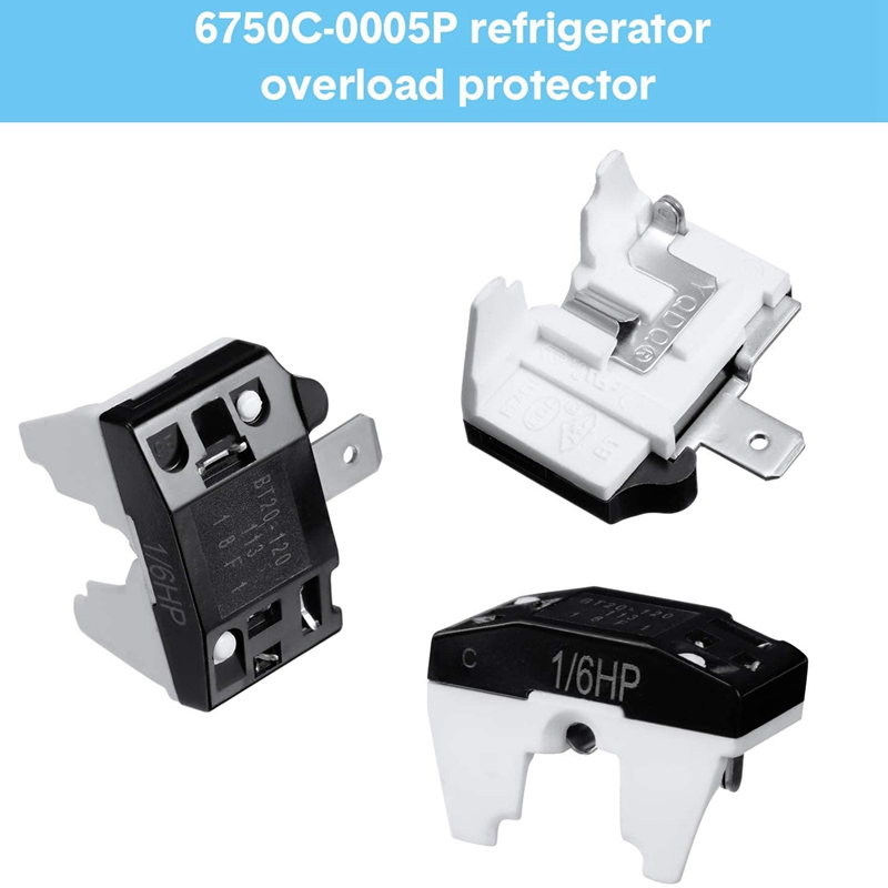 Teenitor 2 PCS QP2-4R7 4.7 Ohm 1 Pin Refrigerator PTC