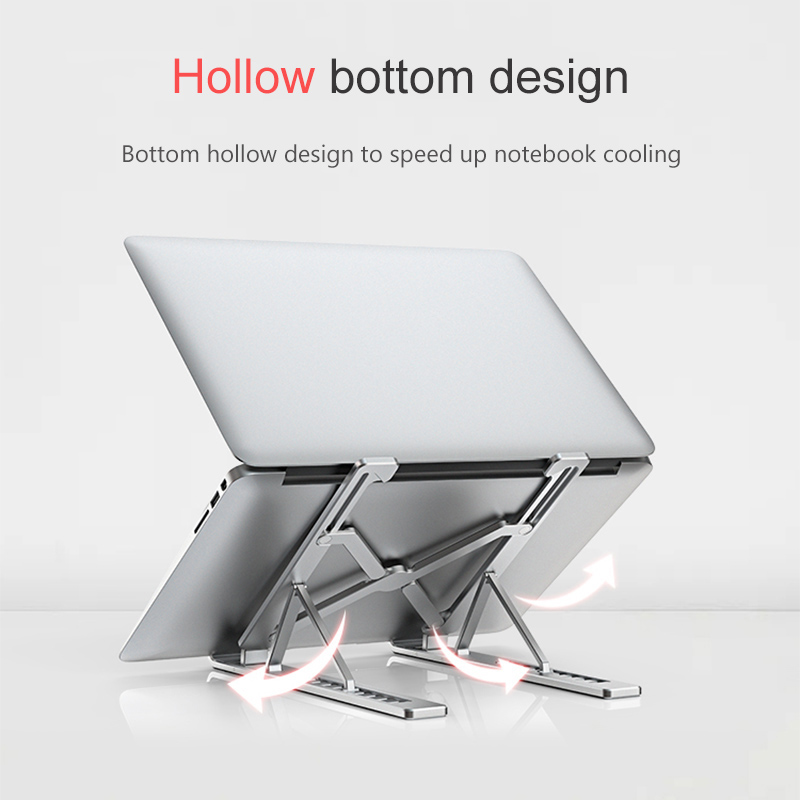 Portable 11-17inch Laptop Stand Foldable Notebook Support For Macbook pro Lapdesk Aluminum Computer Stand Cooling Pad