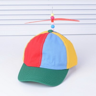 Bamboo Dragonfly Patchwork Baseball Cap Kids Helicopter Propeller Funny Adventure Dad Hat Snapback Hat Kids Baseball: Default Title