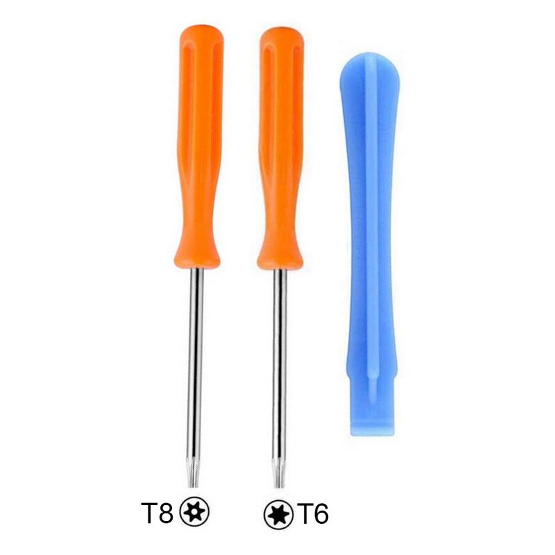 Security Screwdriver For Xbox 360One PS3 PS4 Controller Console Repairing Opening Tool Torx Screw Driver T6 T8H Crowbar 3pcs/set