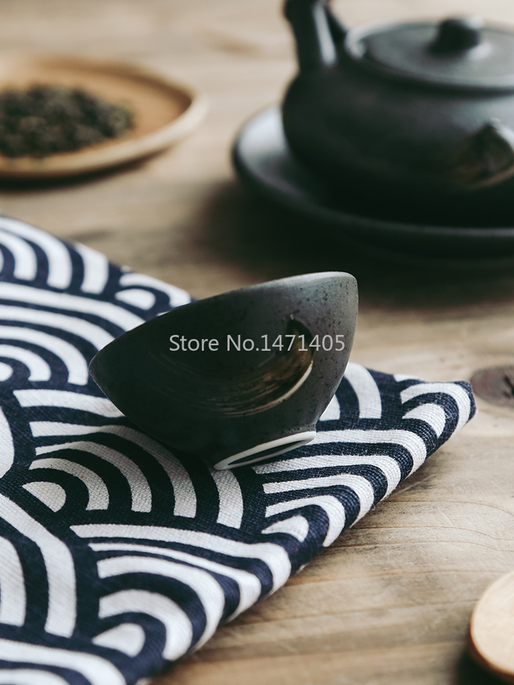 Japanese Retro Ceramic Seafood Soup Pot Small Teapot Steaming Pot Japanese and Korean Cuisine Tableware Single Restaurant Teapot