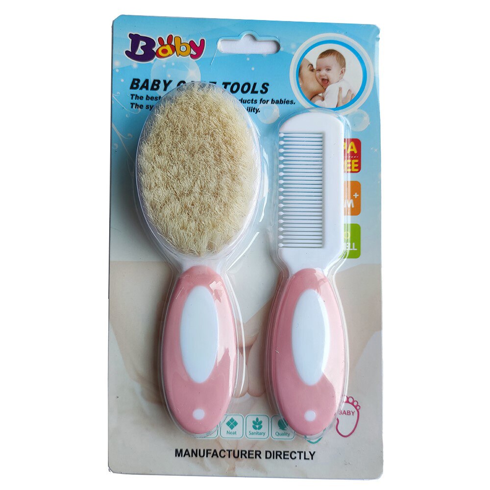 Multifunktionell baby nagelset 13 st/kit higiene bebe safty nagelklippare hårdvara manikyr näsrengöring tandborste för nyfödda: Rosa 2 st