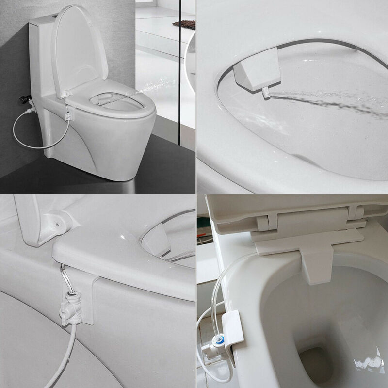Toilet Seat Bidet Set Bathroom Bidet Toilet Fresh Water Spray Clean Seat Non-Electric Kit Attachment Bathroom Bidet Sprayer